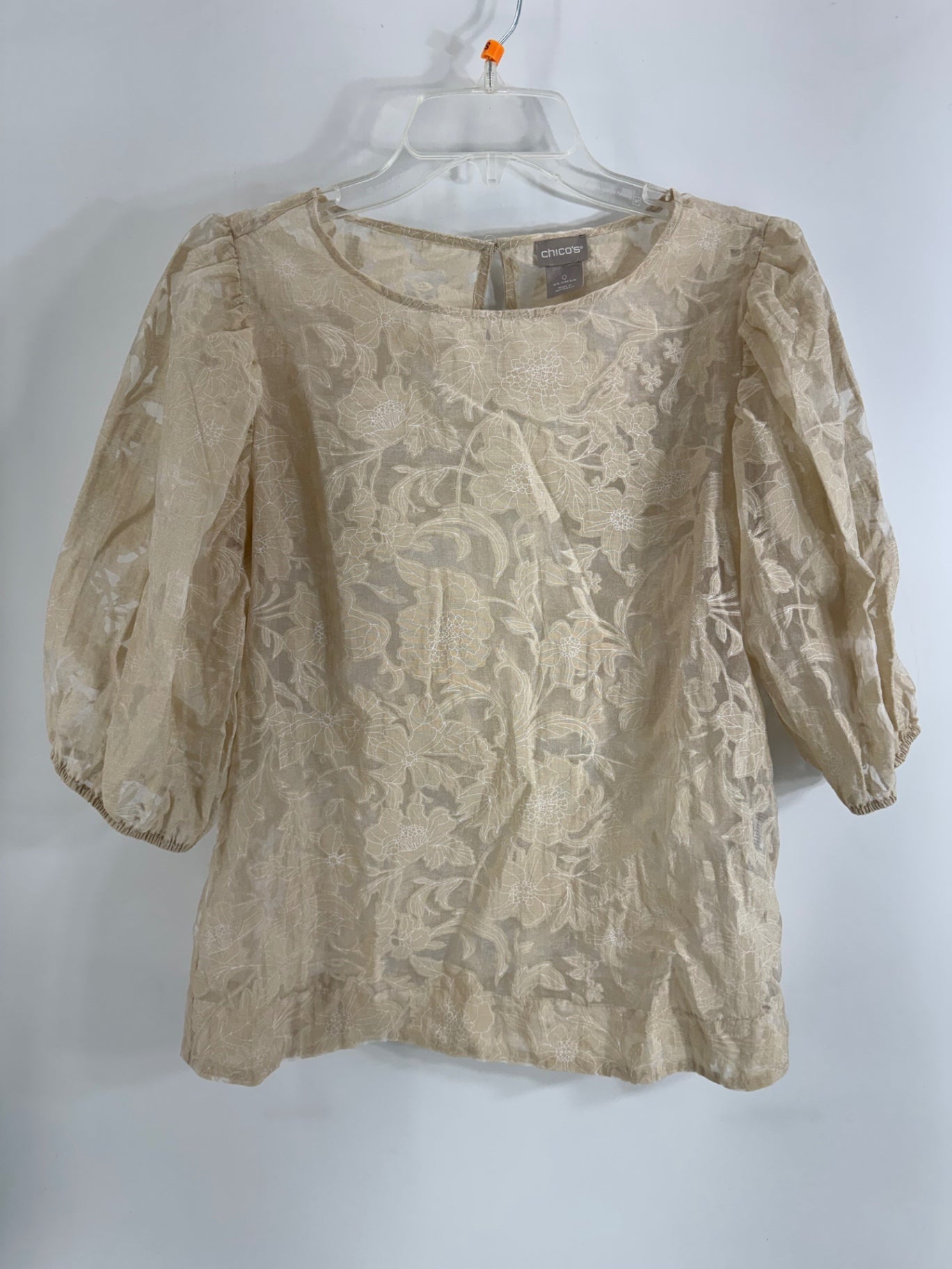 chico's Beige Floral Top