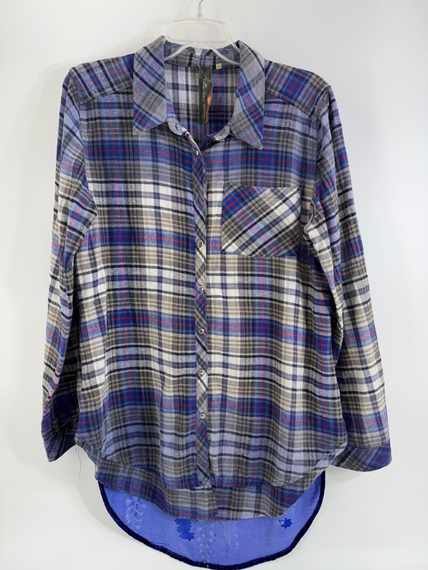 Aratta Silent Journey Plaid Button Up Dress