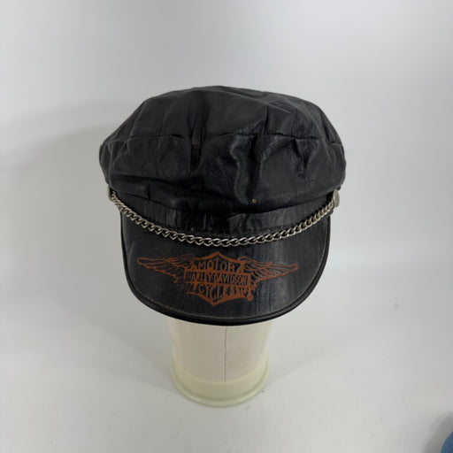 Harley-Davidson Vintage Leather Hat Sz LG