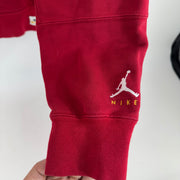 Nike Air Jordan Red Jumpman Embroidered Sweater Size SM
