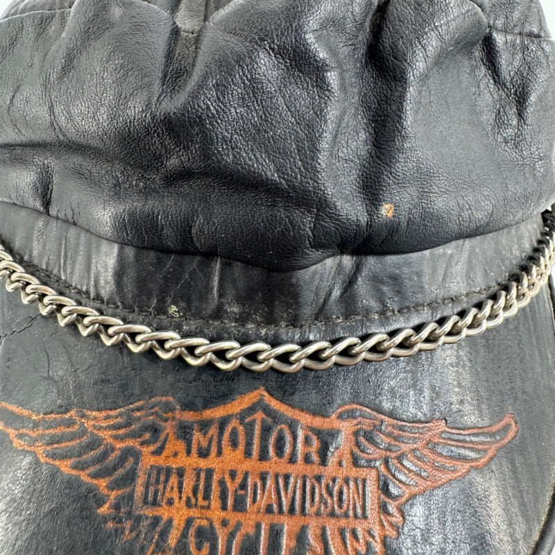Harley-Davidson Vintage Leather Hat Sz LG