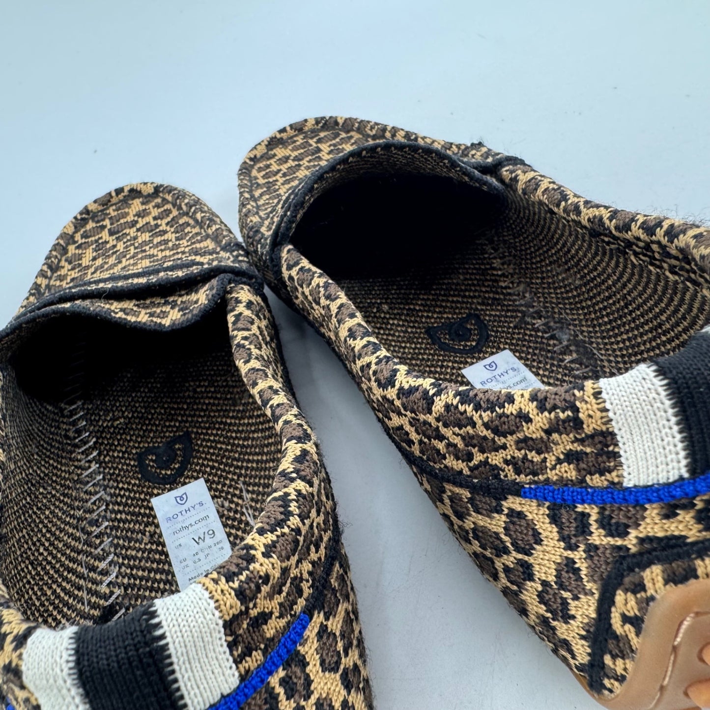 Rothy's Leopard Print Loafers Sz 9