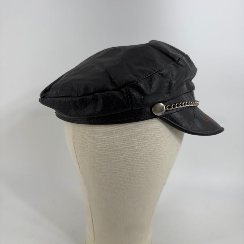 Harley-Davidson Vintage Leather Hat Sz LG