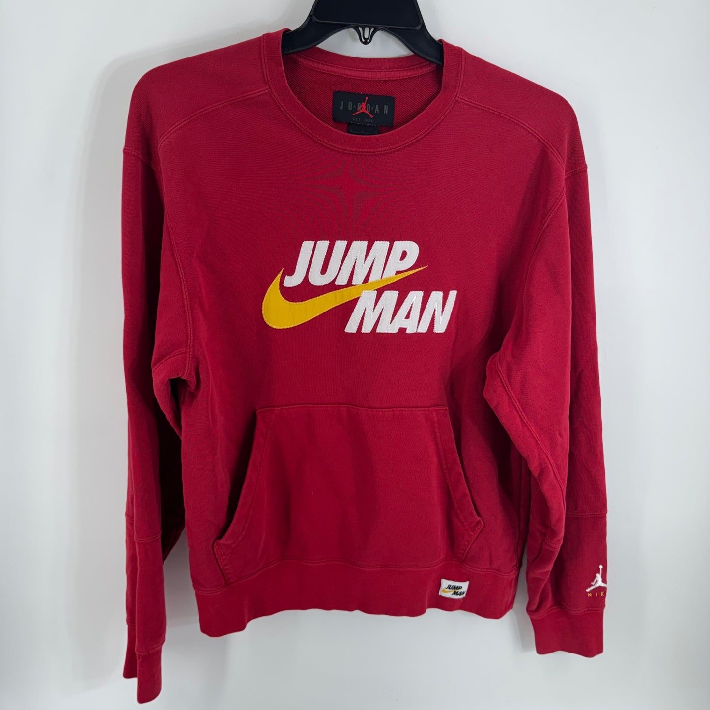 Nike Air Jordan Red Jumpman Embroidered Sweater Size SM