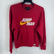 Nike Air Jordan Red Jumpman Embroidered Sweater Size SM