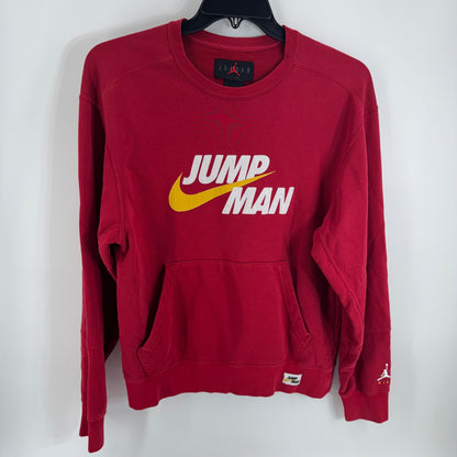 Nike Air Jordan Red Jumpman Embroidered Sweater Size SM