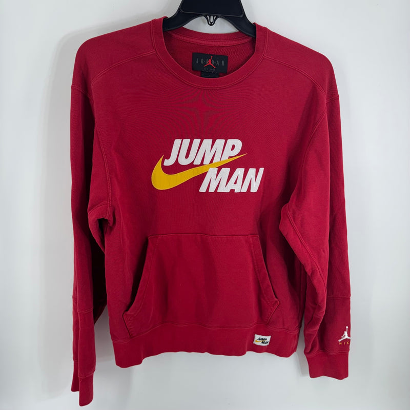 Nike Air Jordan Red Jumpman Embroidered Sweater Size SM