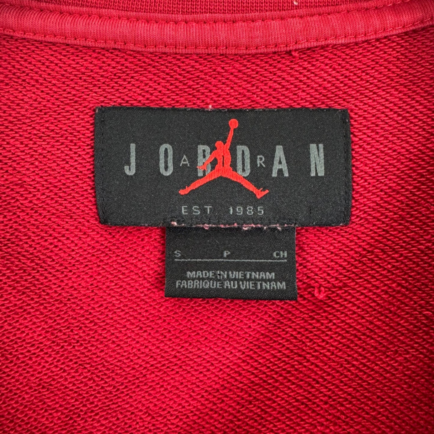 Nike Air Jordan Red Jumpman Embroidered Sweater Size SM