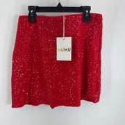 Show Me Your Mumu Red Sequins Skort NWT Size SM