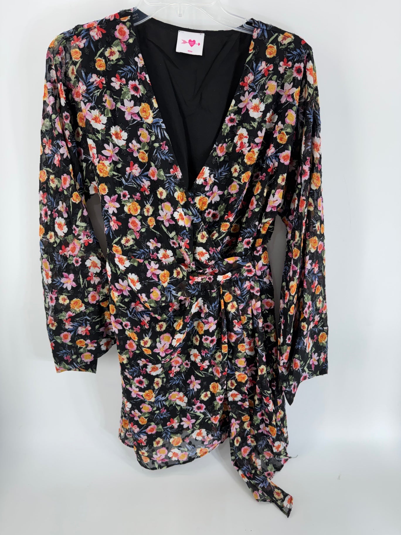 Buddy Love Black Multicolor Floral Dress