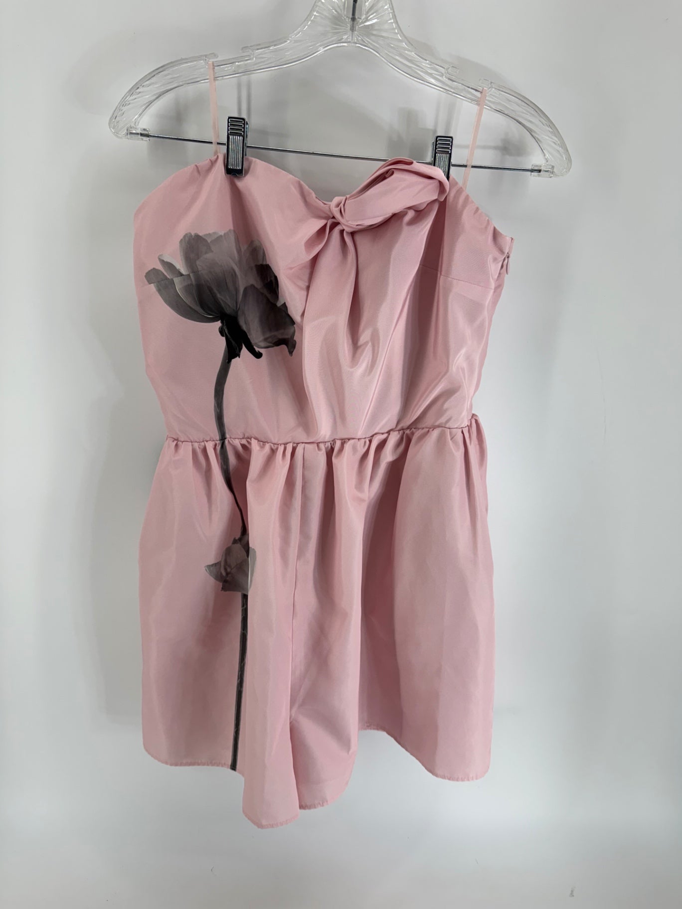 Express Pink Sleeveless Dress w/ Flower