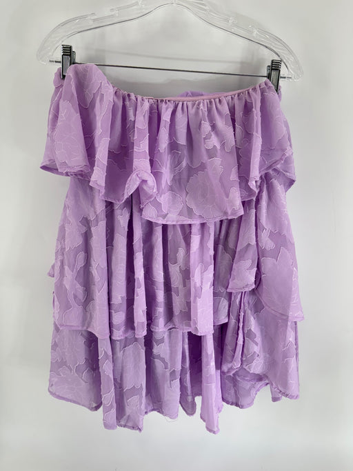 1506 Lilac Layered Strapless Dress