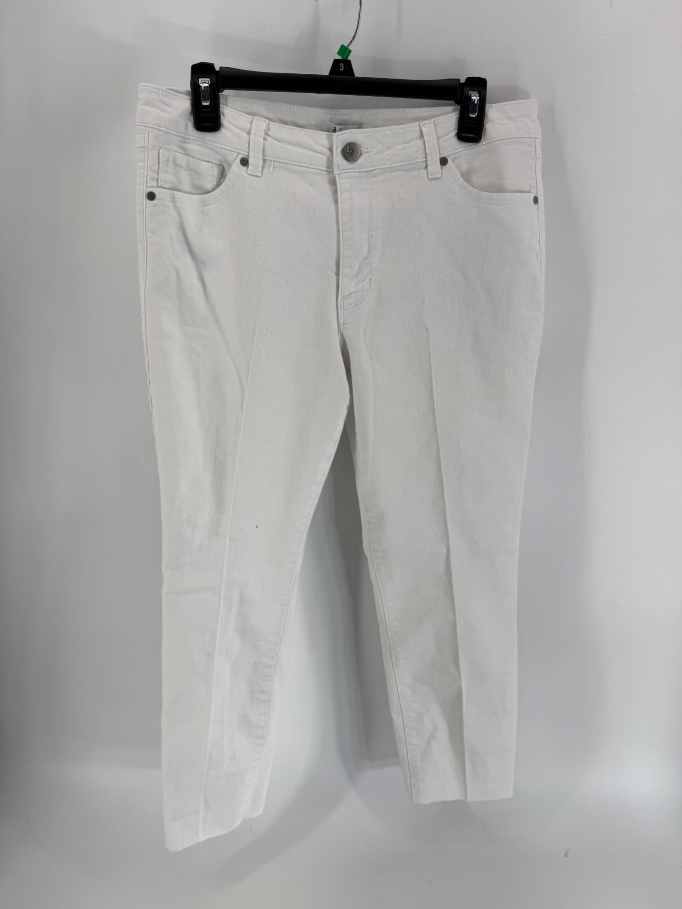 D. Jeans White W/ Raw Hem Jeans