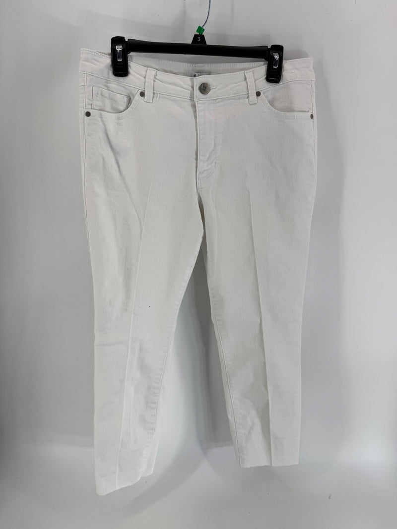 D. Jeans White W/ Raw Hem Jeans
