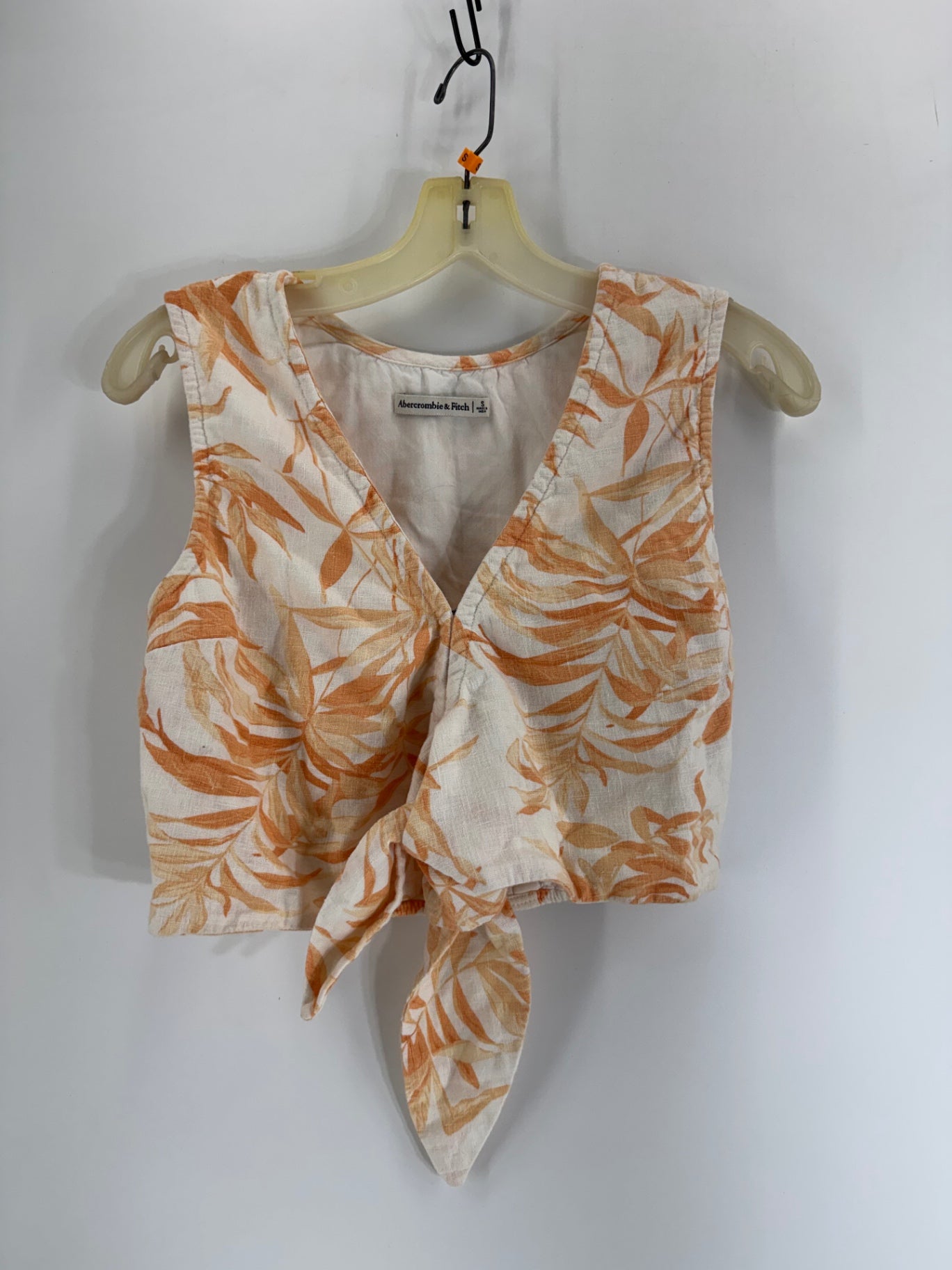 Abercrombie & Fitch Orange Floral Top