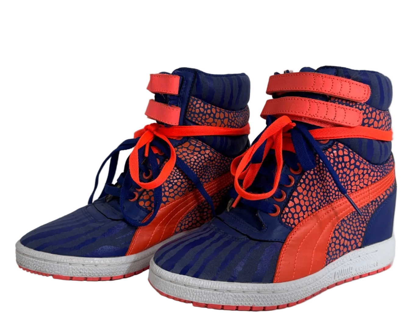 PUMA Sky Wedge Reptile Sneakers Blue/Orange
