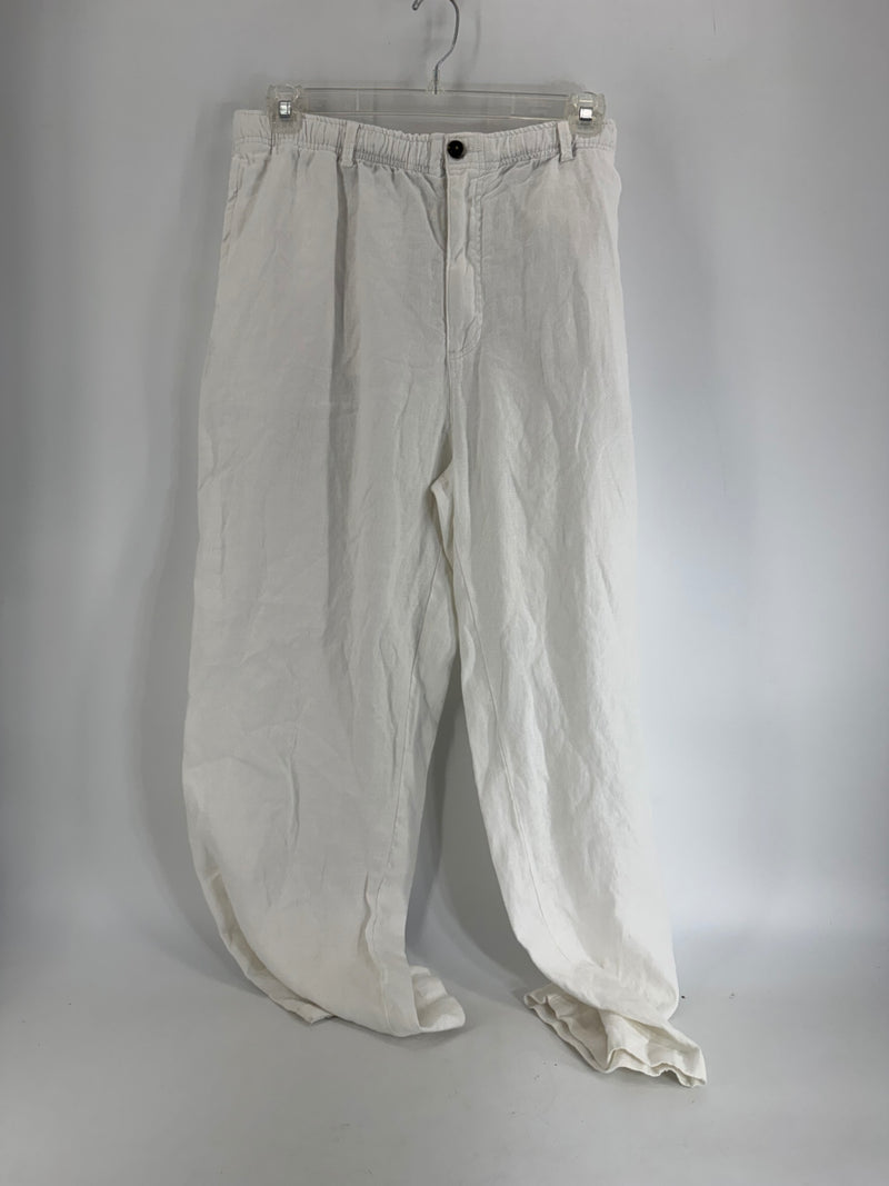 28 Palms White Linen Pants