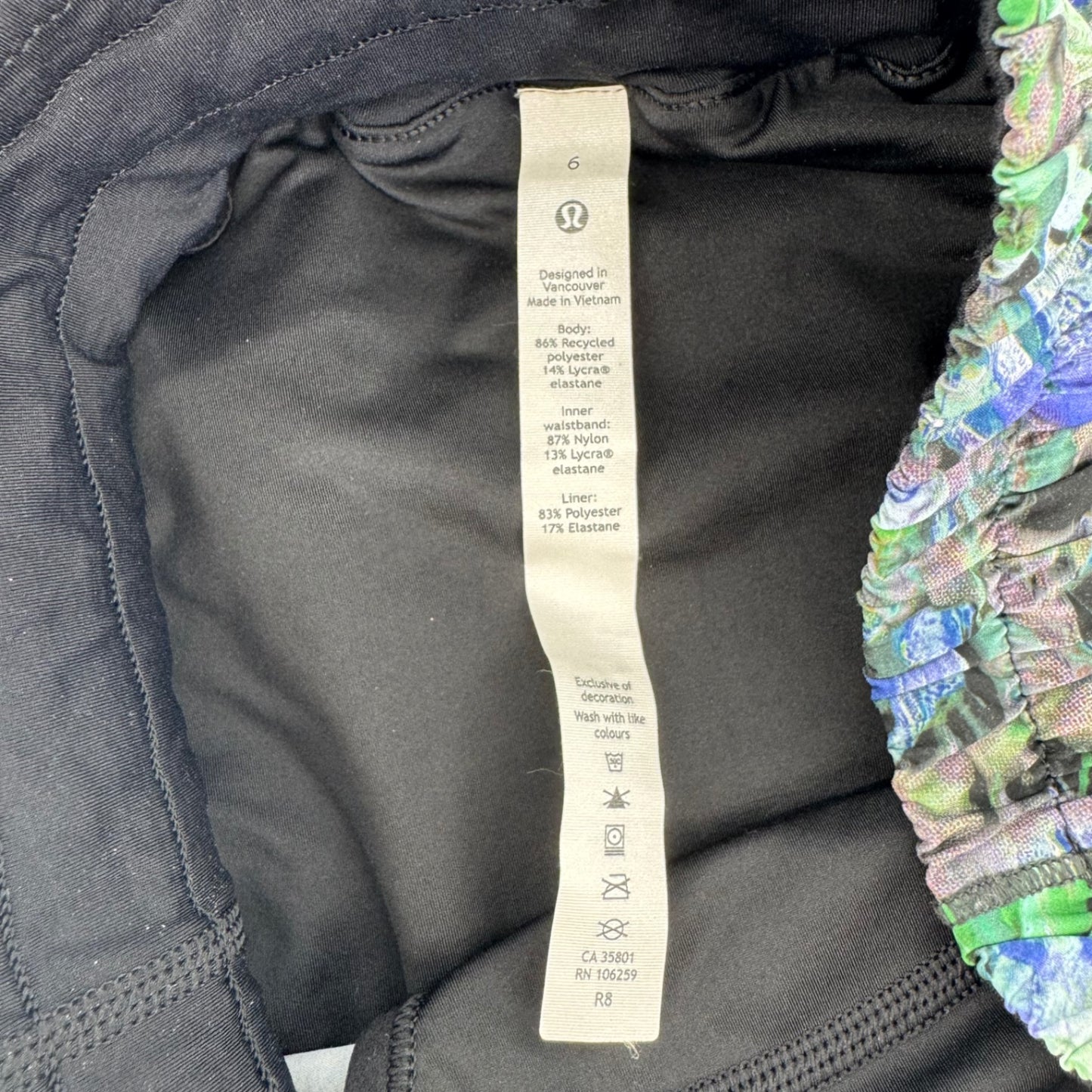 Lululemon Multicolored Floral Running Shorts