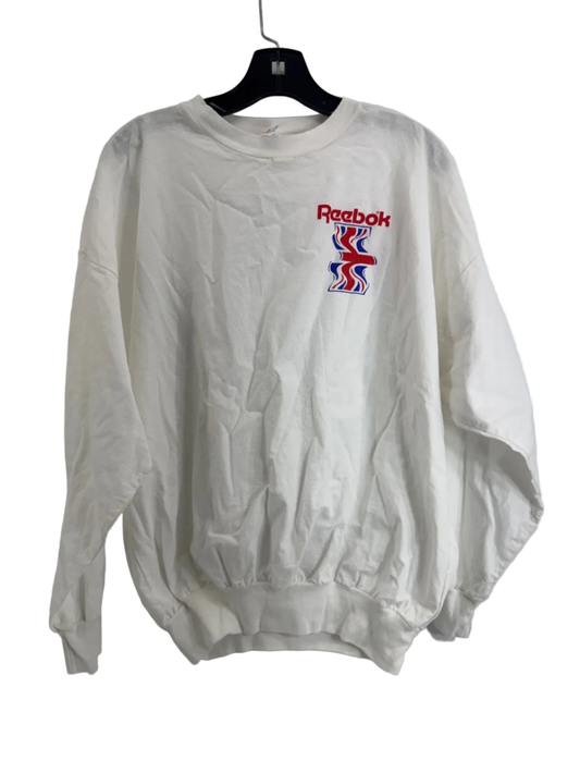 Vintage White Reebok Crewneck Sweatshirt Sz XL