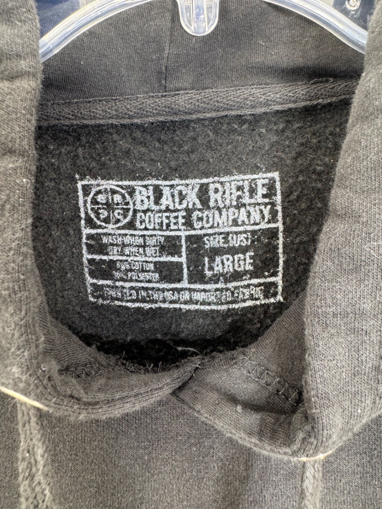Black Rifle Coffee Company Travis Pastrana Hoodie Size Lg