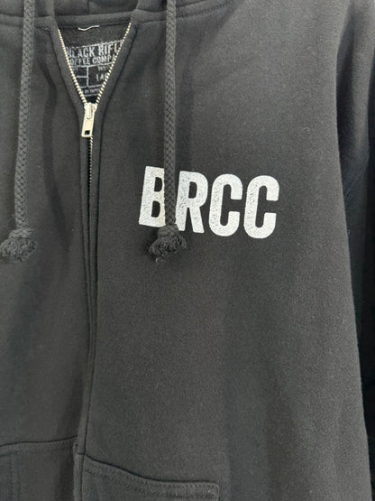 Black Rifle Coffee Company Classic Logo Full Zip Hoodie Size Lg