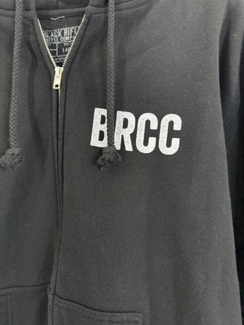 Black Rifle Coffee Company Classic Logo Full Zip Hoodie Size Lg