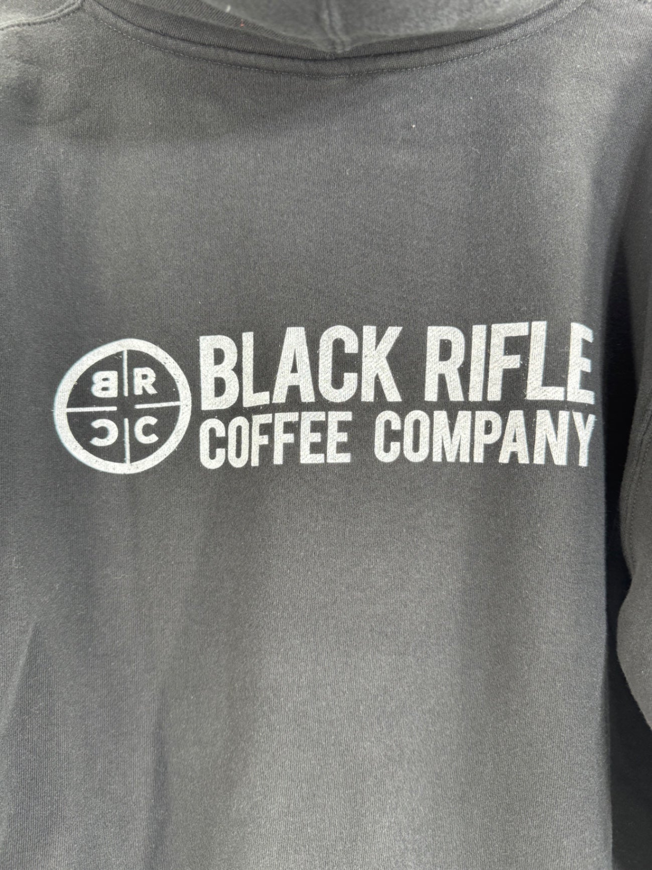 Black Rifle Coffee Company Classic Logo Full Zip Hoodie Size Lg