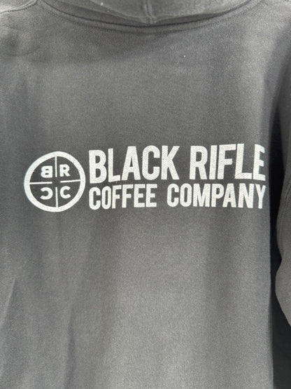 Black Rifle Coffee Company Classic Logo Full Zip Hoodie Size Lg