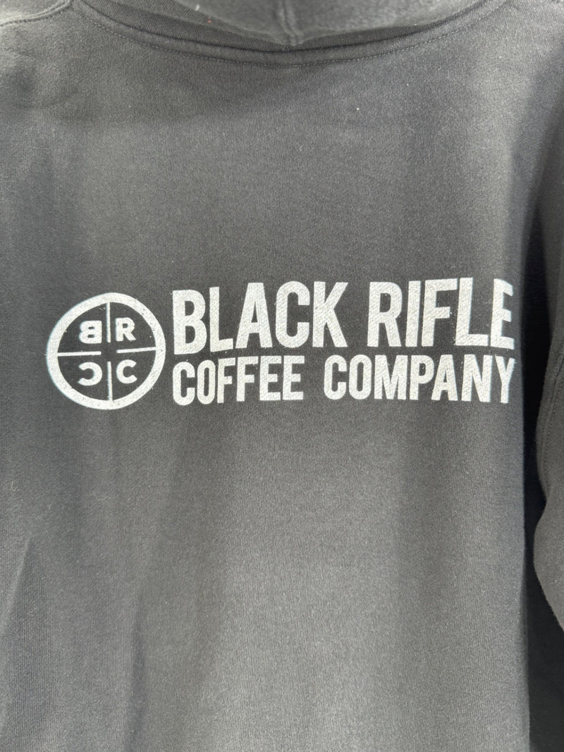 Black Rifle Coffee Company Classic Logo Full Zip Hoodie Size Lg