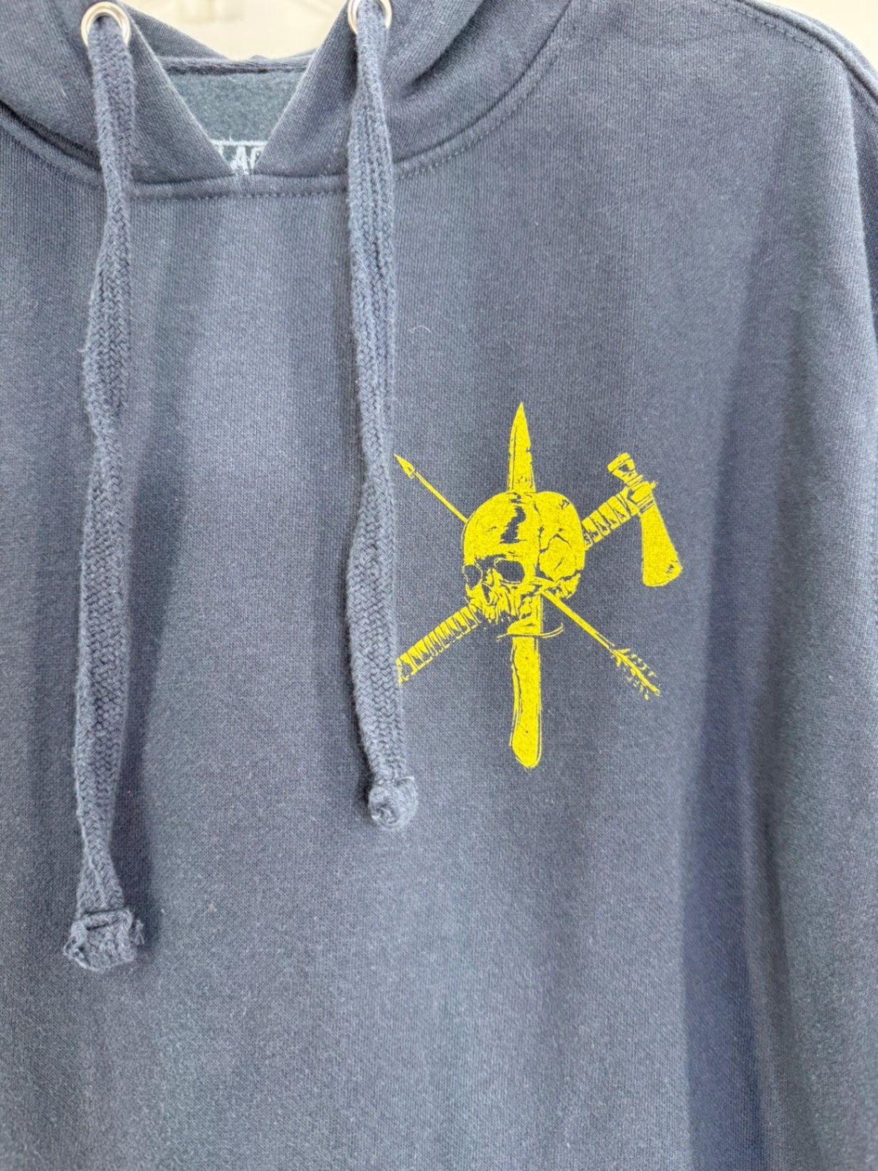 Black Rifle Coffee Company Navy/Yellow Hoodie Size Lg