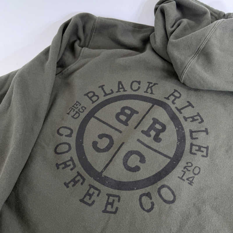 Black Rifle Coffee Co Green Crosshair Hoodie Size Lg