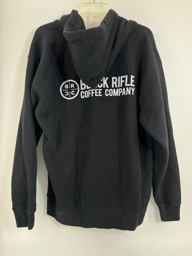 Black Rifle Coffee Company Classic Logo Full Zip Hoodie Size Lg
