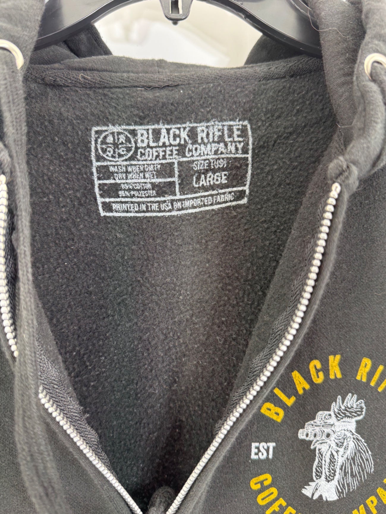 Black Rifle Coffee Company Tacticock Pullover Hoodie Size Lg