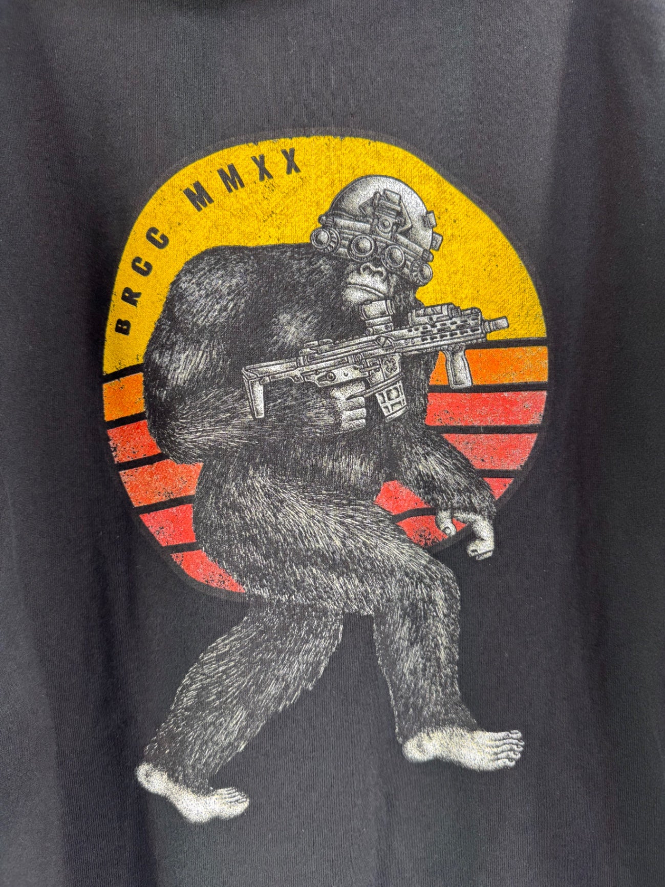 Black Rifle Coffee Co. Black Tactisquatch Pullover Hoodie Size Lg