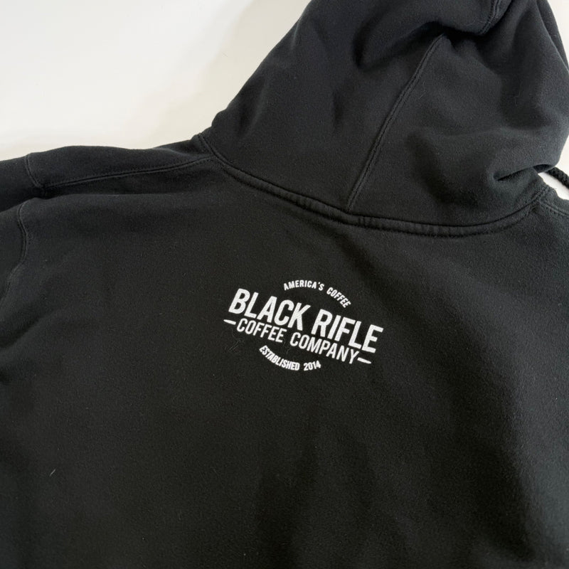 Black Rifle Coffee Blackbeard Skelton Hoodie Size Lg