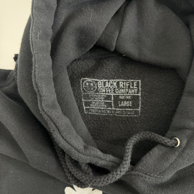 Black Rifle Coffee Blackbeard Skelton Hoodie Size Lg