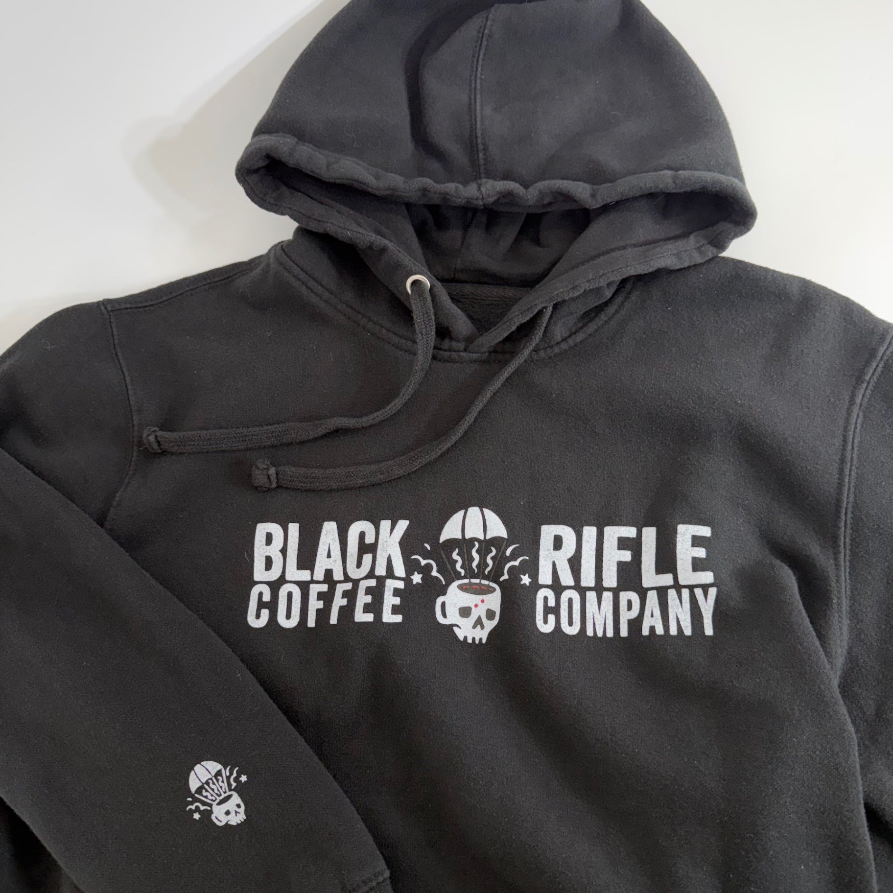 Black Rifle Coffee Company Black Skull Mug Hoodie Size Lg