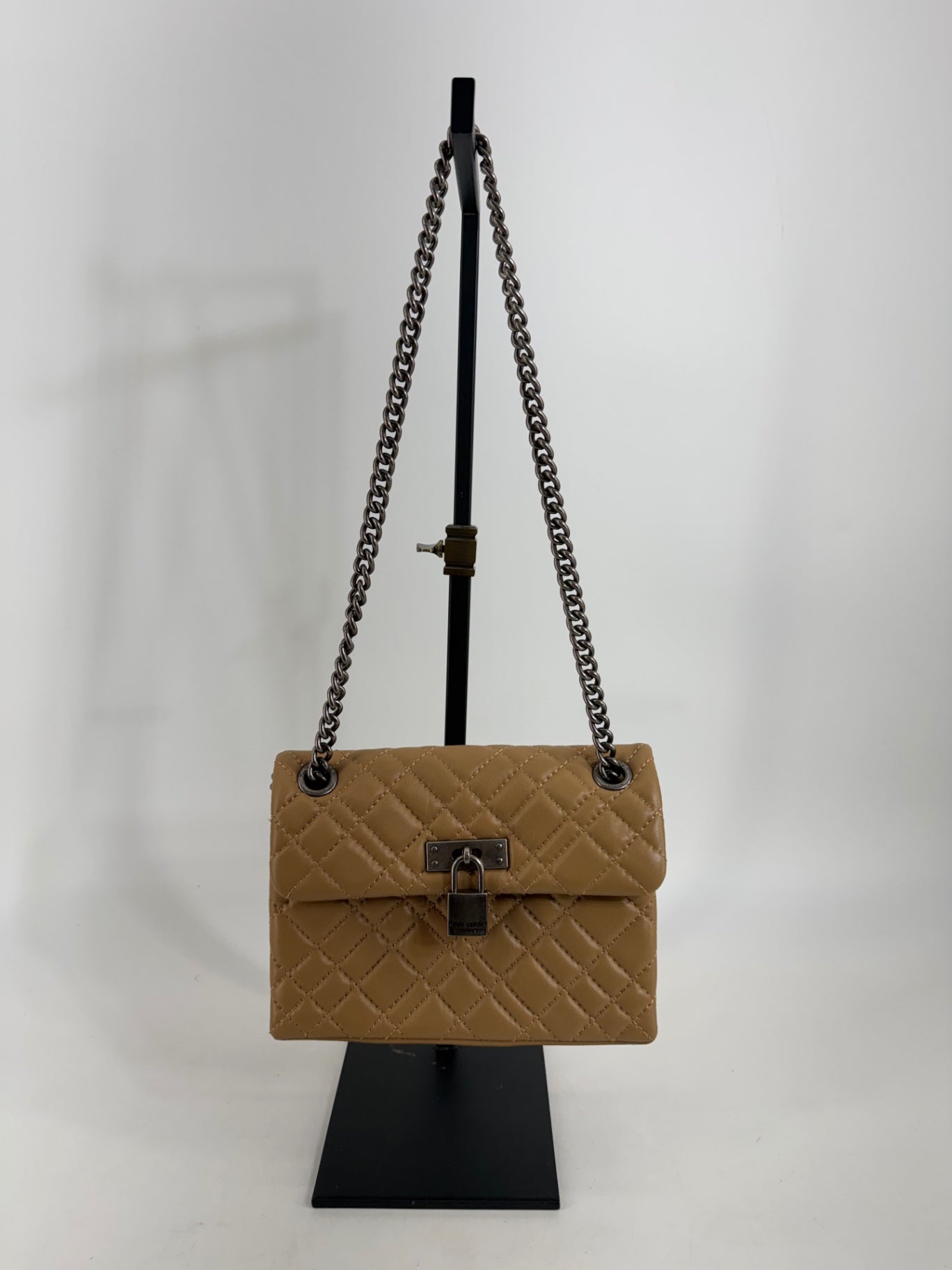 Kurt Geiger Tan Leather Stitched Purse
