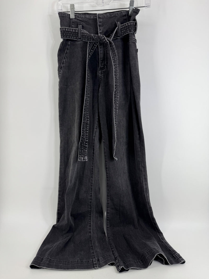 Altere’d State Black Wash Pants w/ Belt