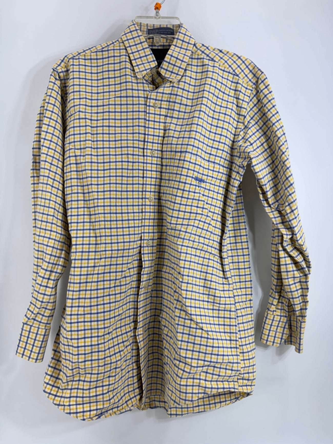 Lucchese Yellow Striped Button Up