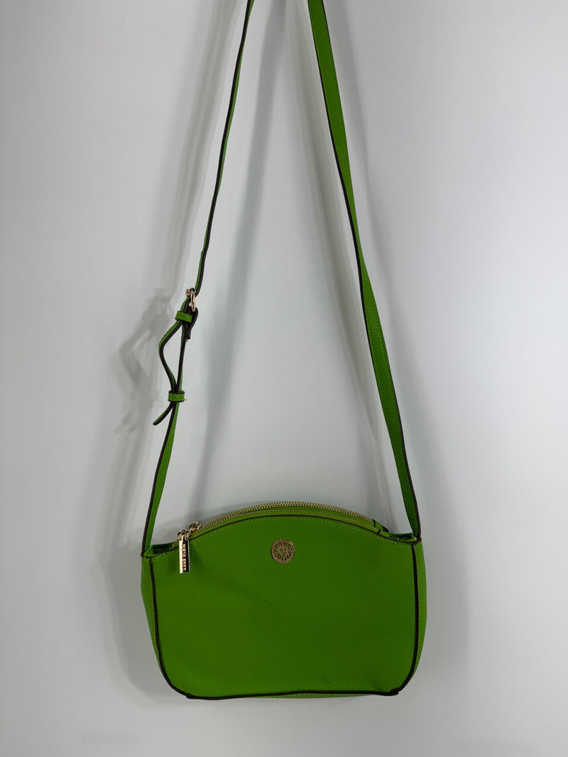 Anne Klein Green Leather Crossbody