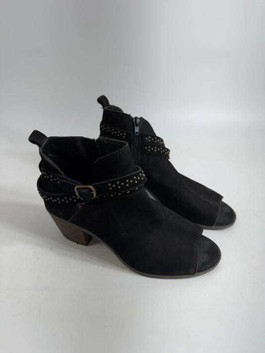 Lucky Brand Black Cutout Booties