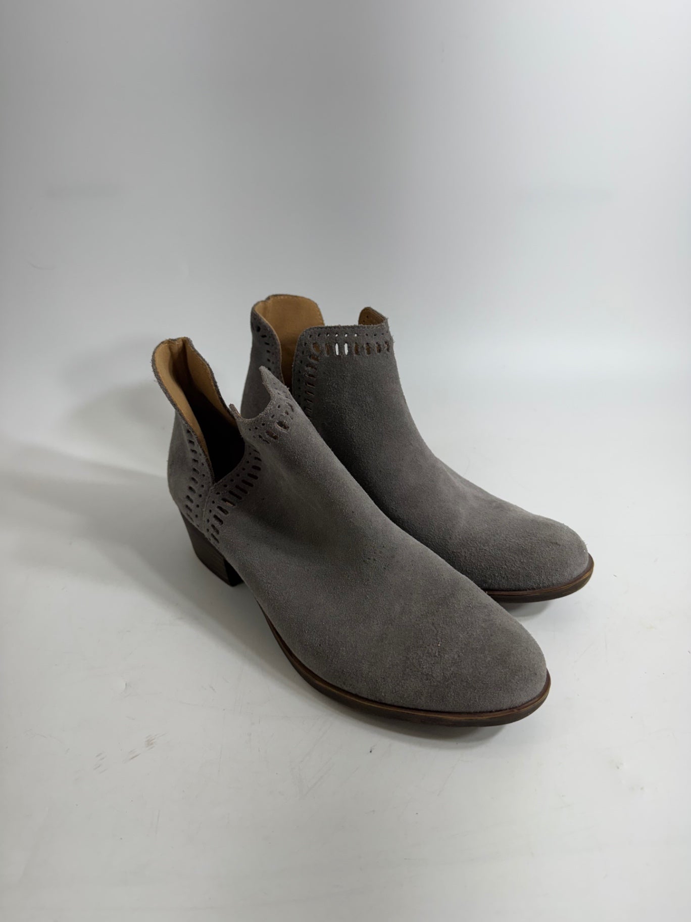 Lucky Brand Gray Cutout Booties