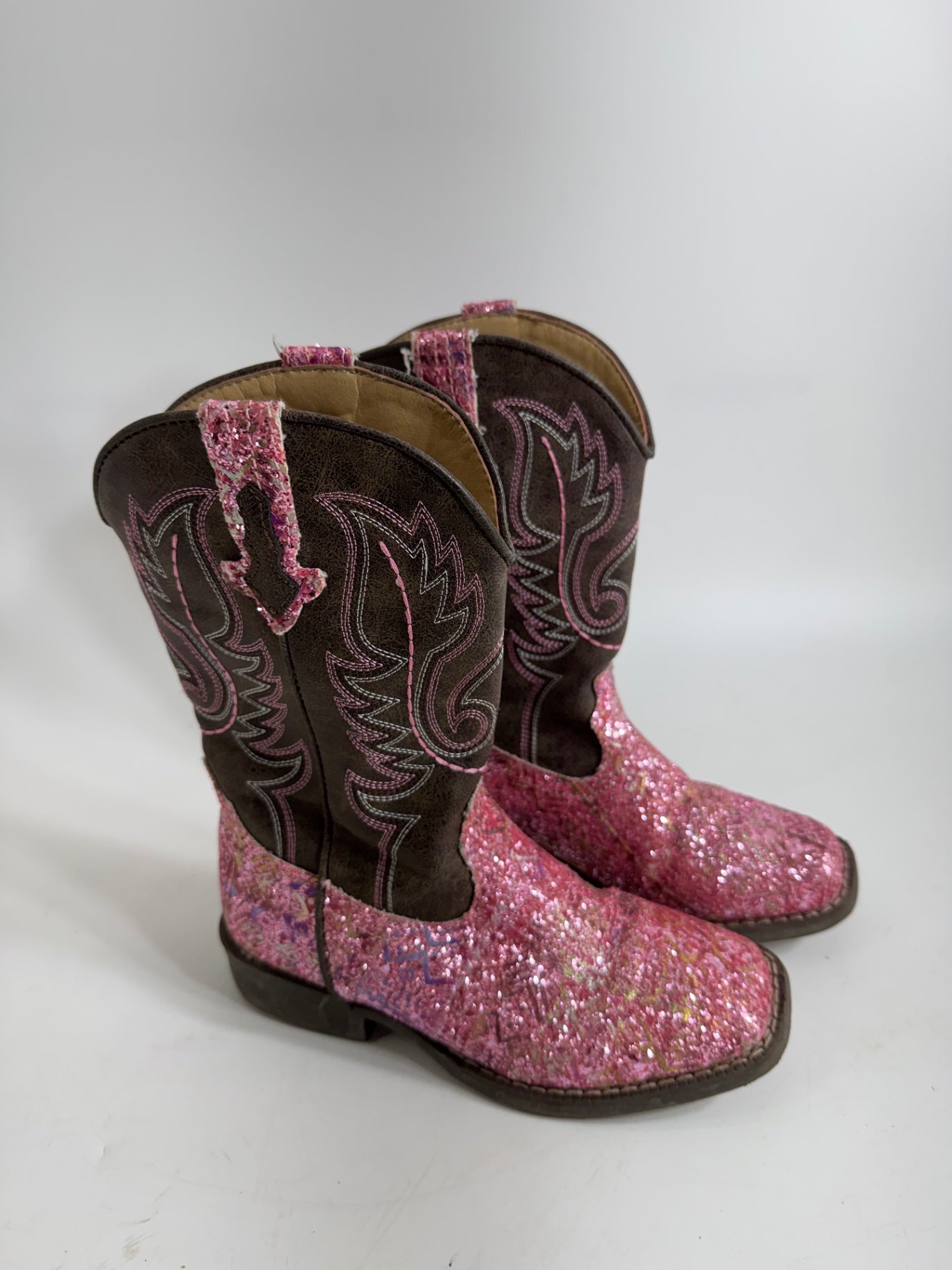 Roper Pink Glitter Cowboy Boots