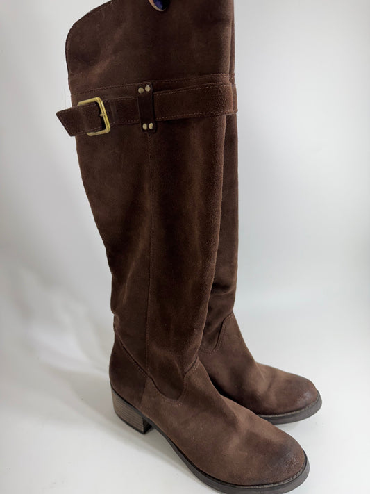 Arturochiang Brown Leather Knee High Boots