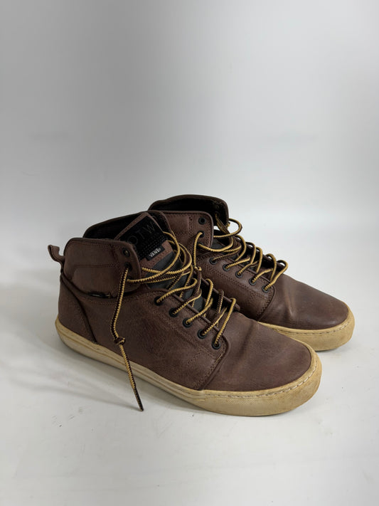 Vans Brown Leather High Tops