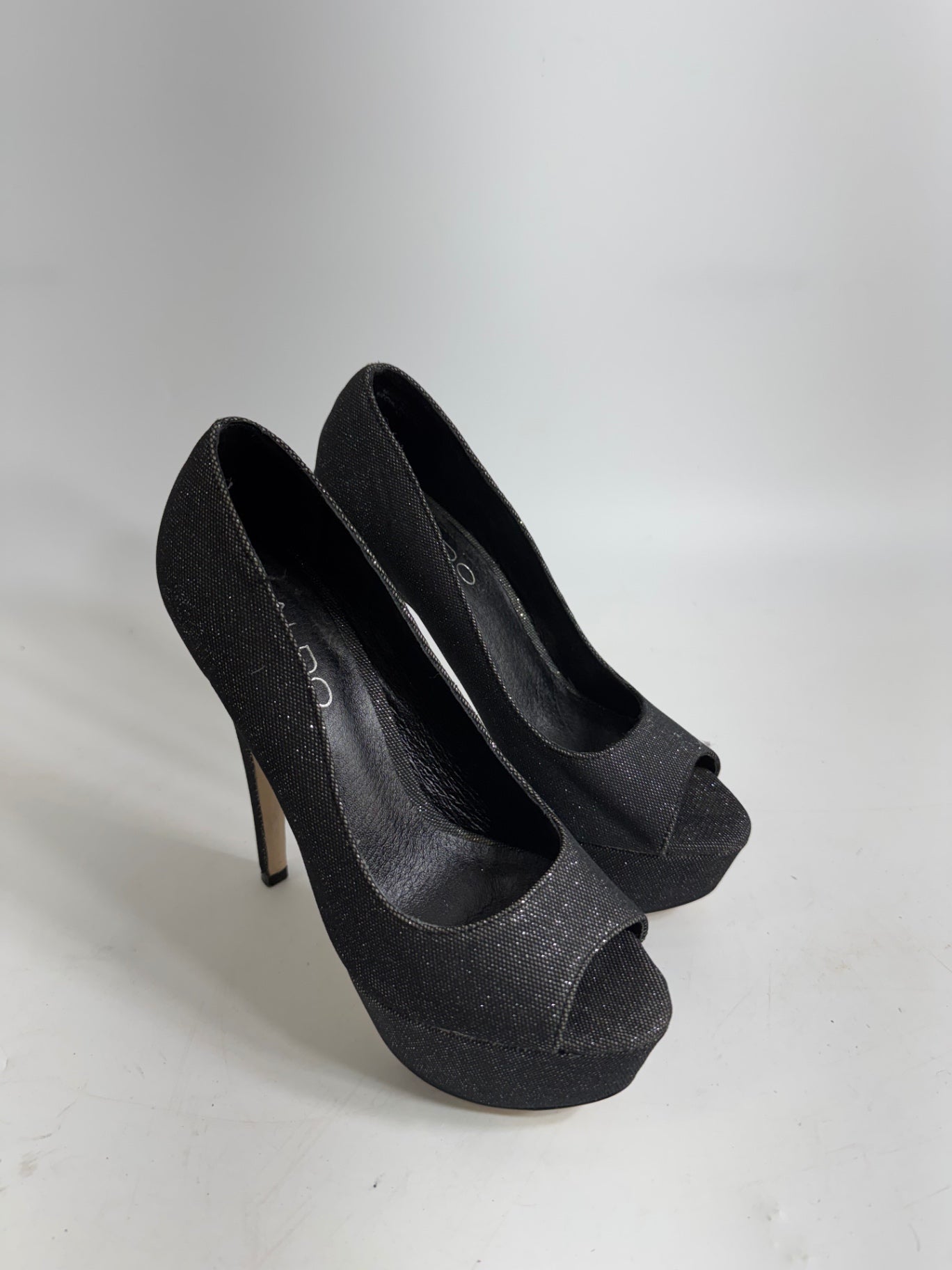 Aldo Black Glitter High Heels