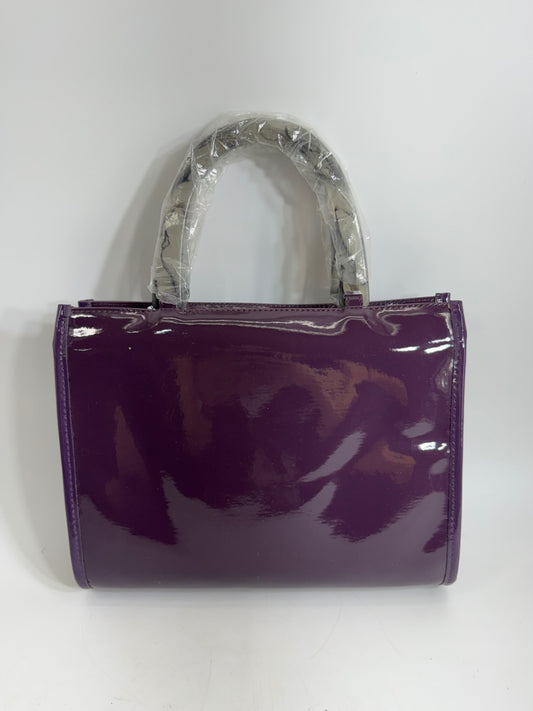 Neiman Marcus Purple Leather Handbag