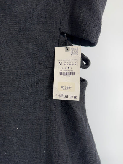 Zara Black Cutout Spaghetti Strap Dress