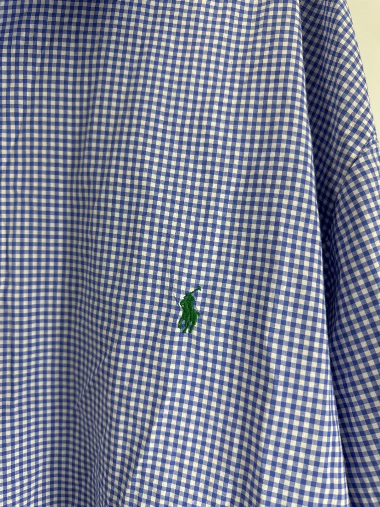 Ralph Lauren Blue/White Gingham Button Down